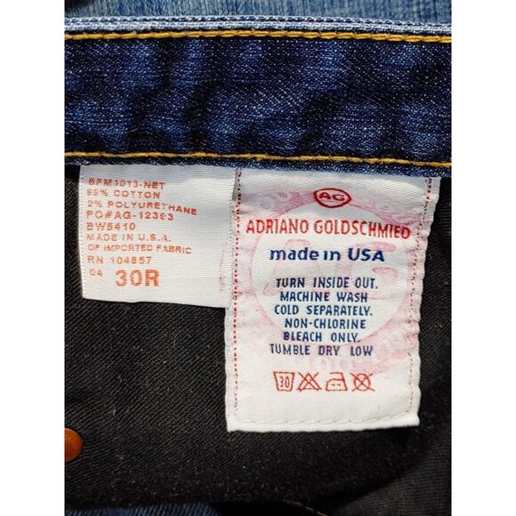 AG Adriano Goldschmied The Angel Bootcut Jeans Mid Rise Denim Womens Size 30R - Picture 5 of 8